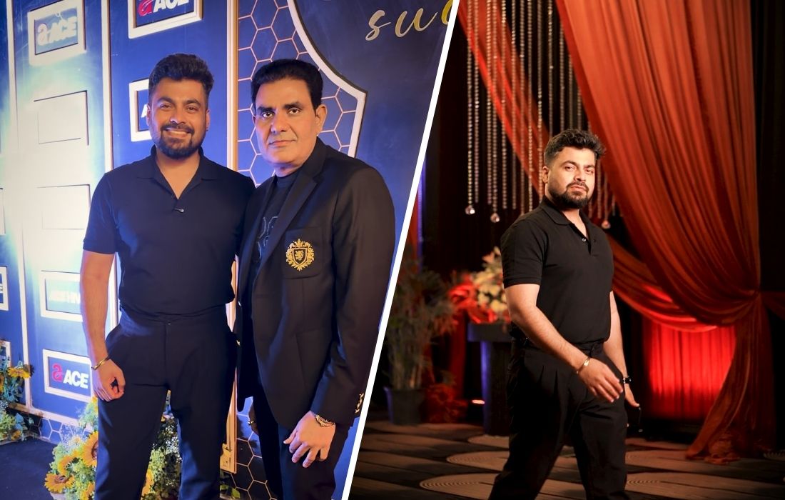 Ajay Chaudhary with Shashank at ACE Hive commercial project launch